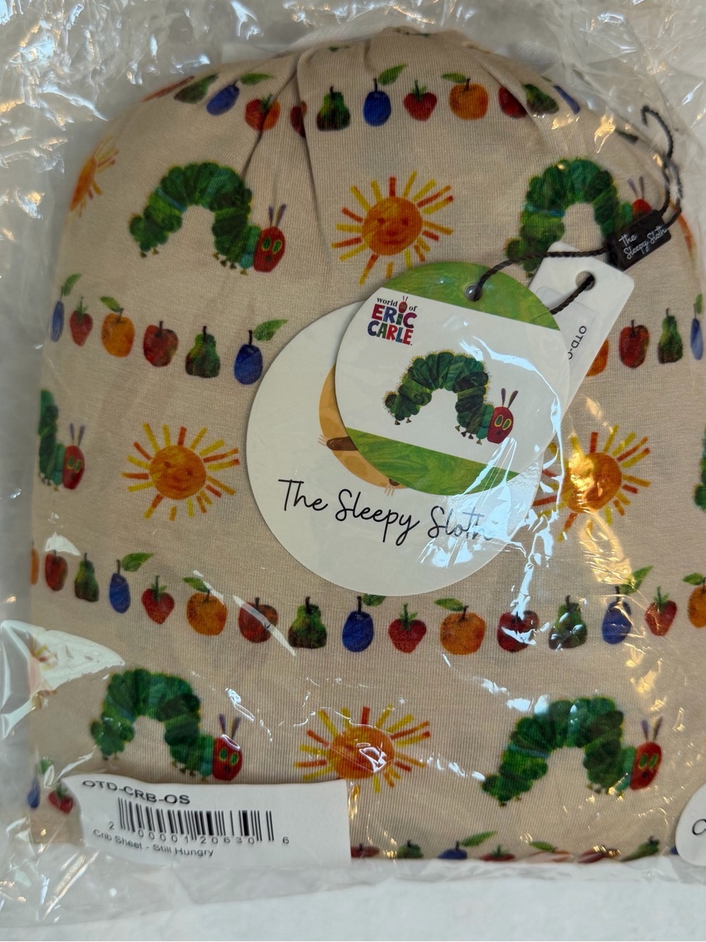 ✨NWT✨ The Sleepy Sloth x Eric Carle Caterpillar Crib Sheet